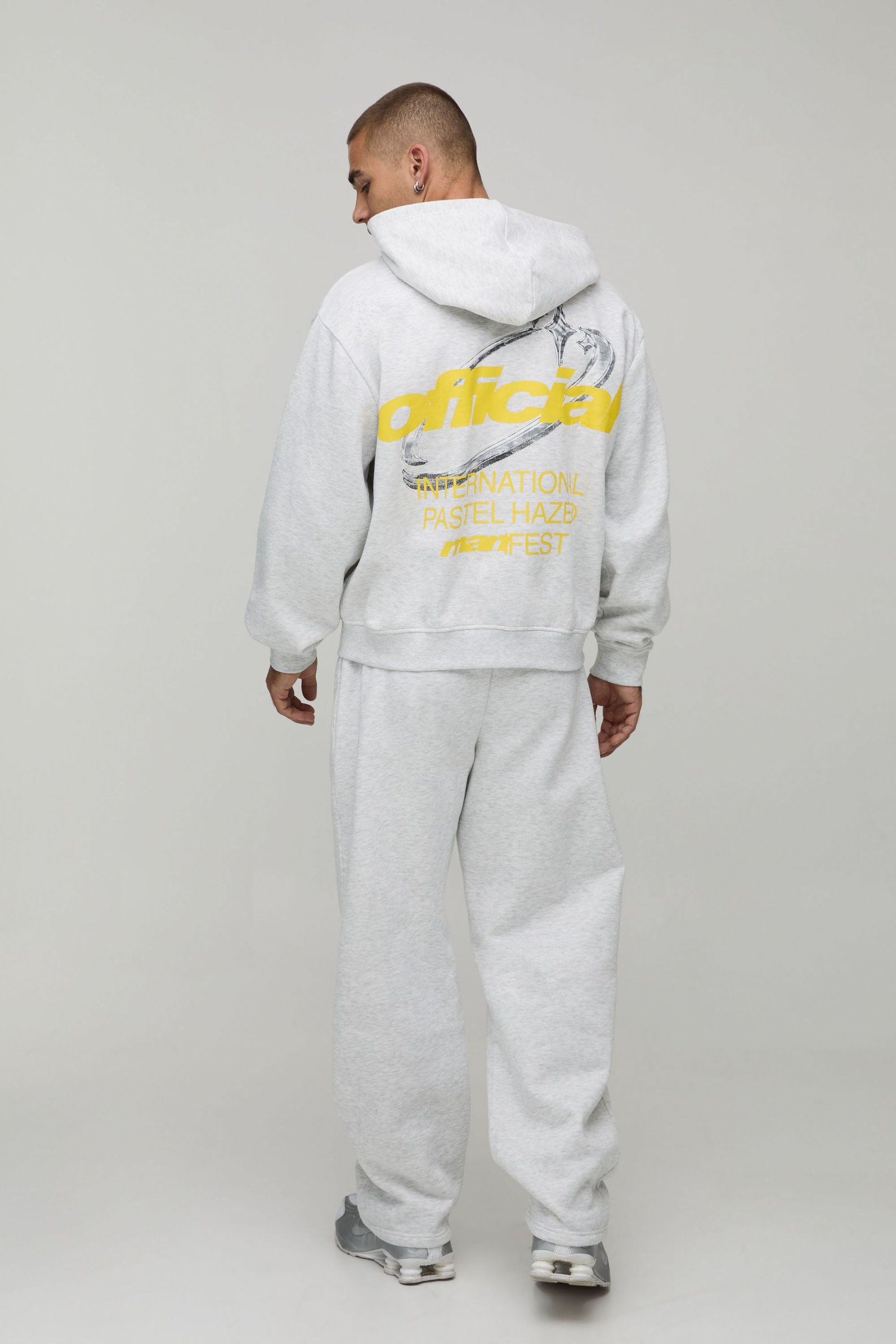 Survêtement oversize à capuche zippée