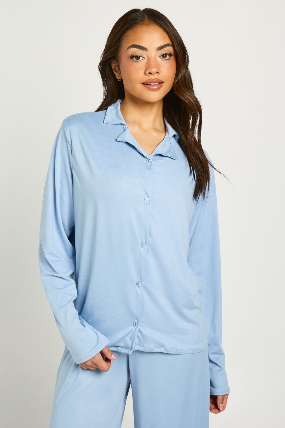 Jersey top and trouser pyjama set