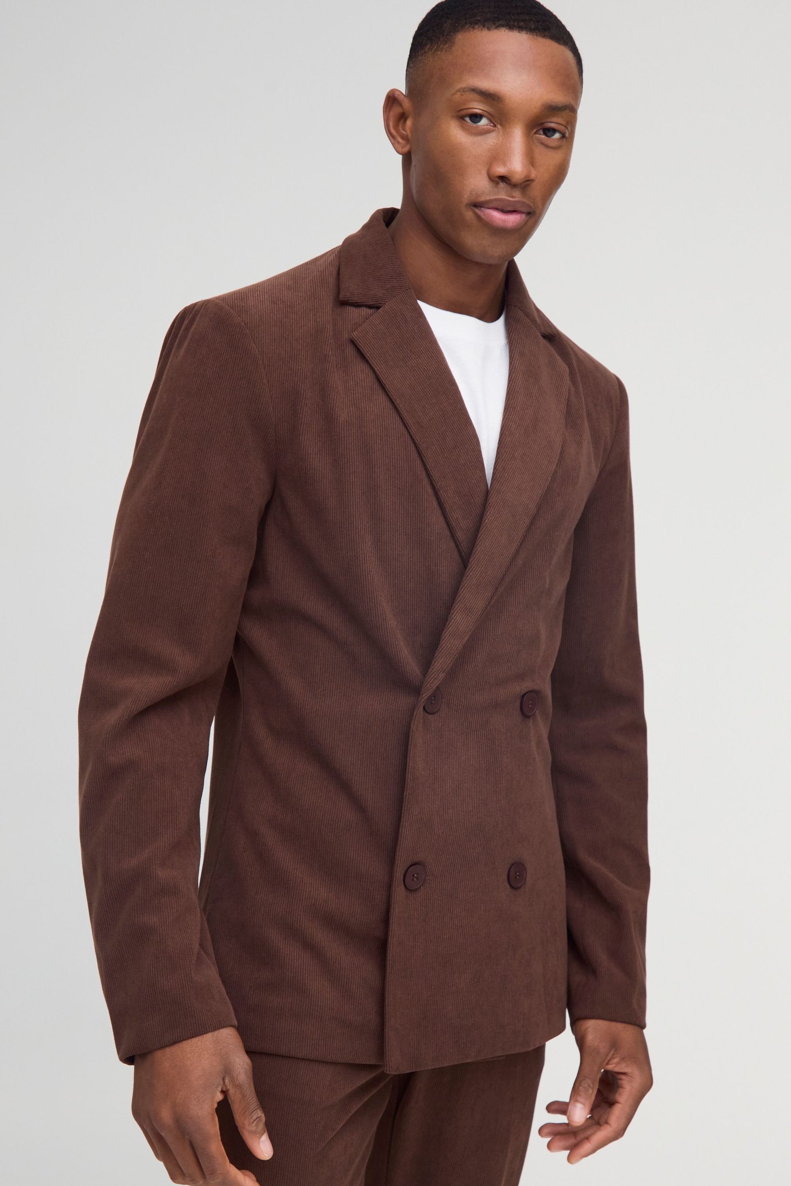 Skinny fit corduroy blazer