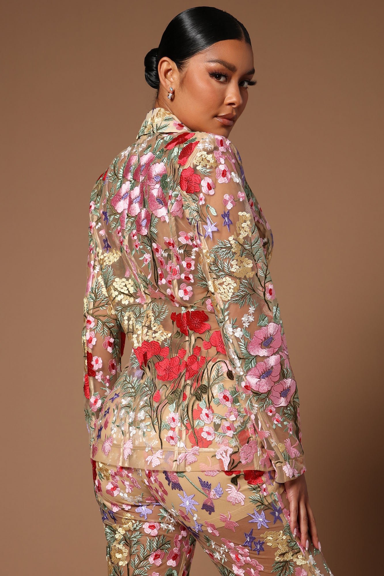 Embroidered Blazer