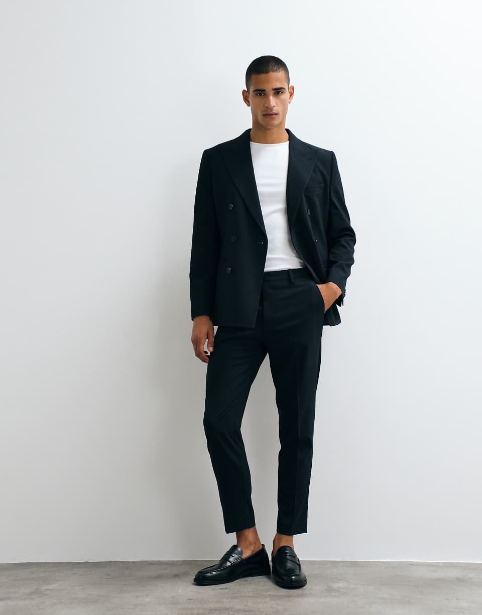 Pantalon de costume fuselé - Bleu marine foncé