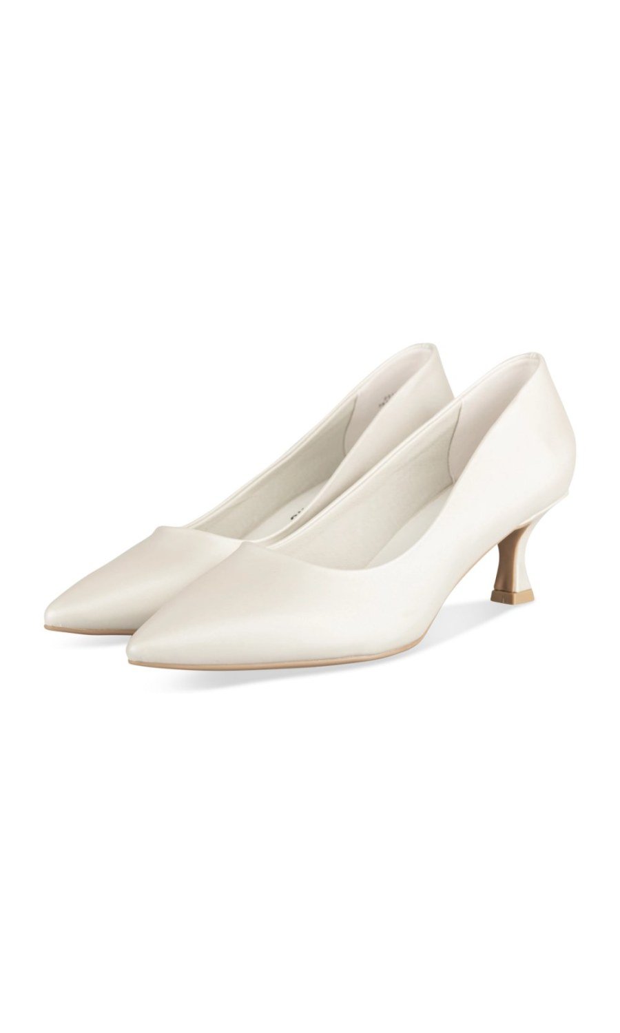 Off-white pointed spool-heel pumps