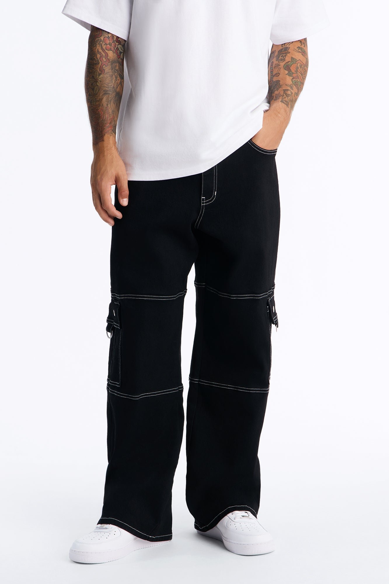 Jean cargo baggy b khiyata mkhalfa