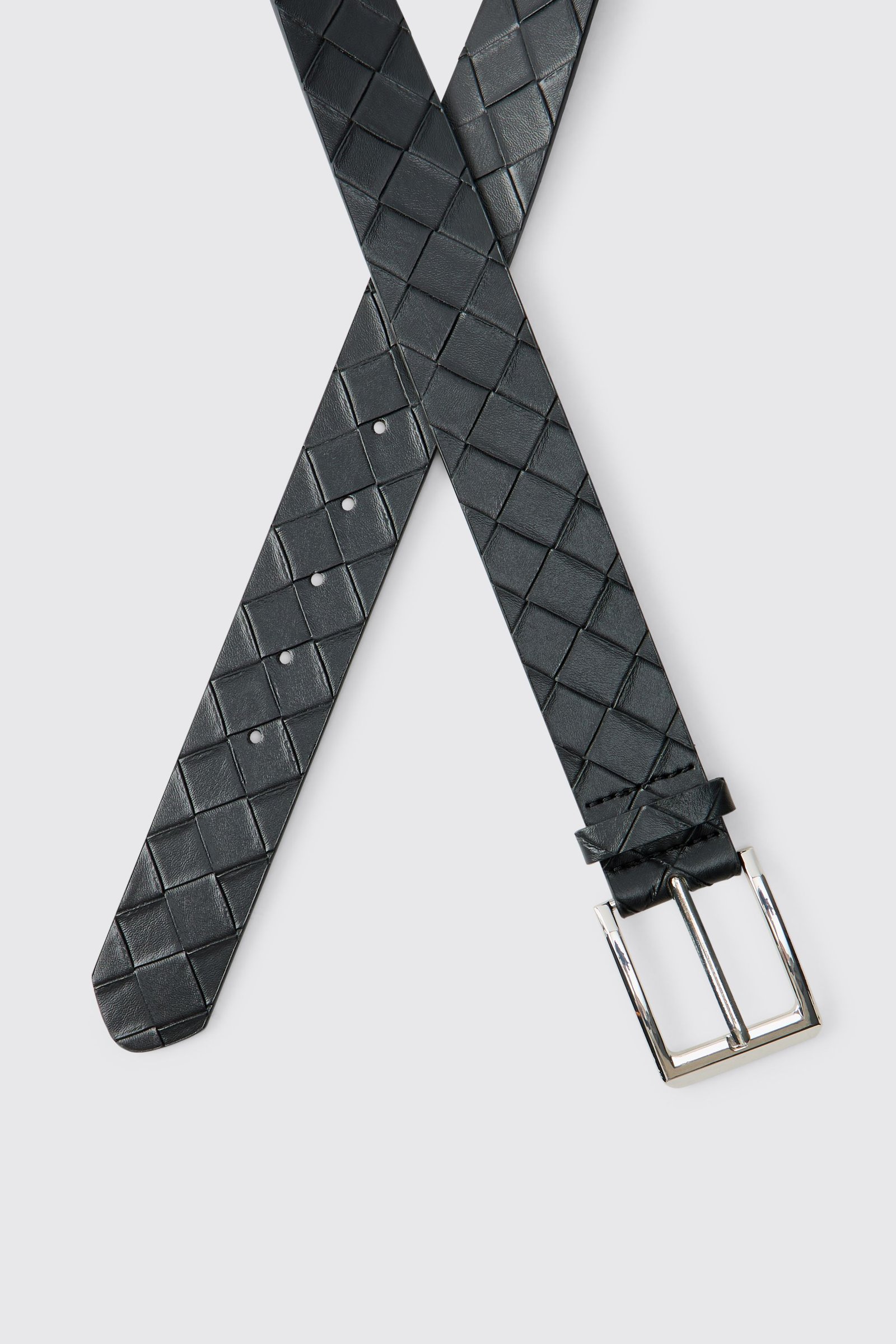 Ceinture tressée en similicuir