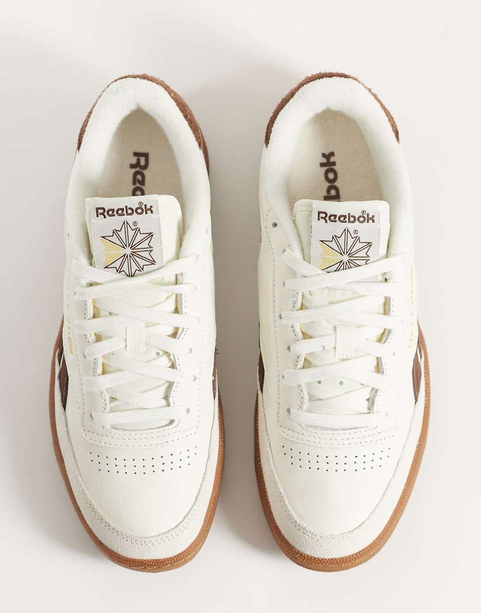 Club C Revenge trainers in white and brown