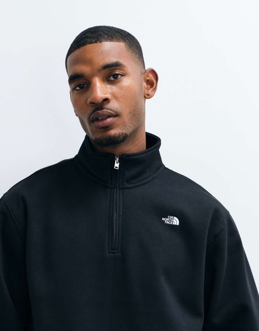 Sweat col zippé Simple Dome noir