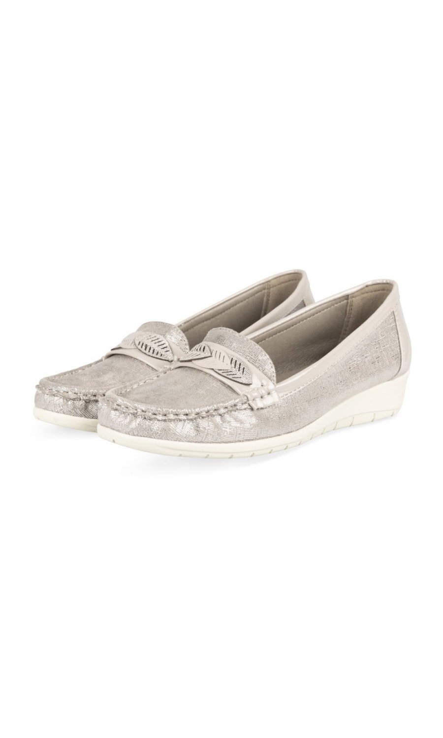 Mocassins compensés métallisé rmadi