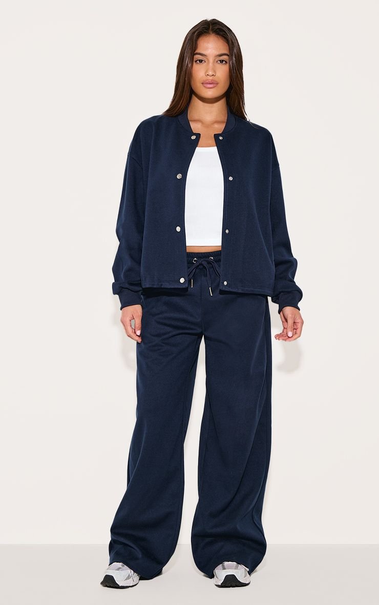 Pantalon Large En Tissu Brossé Épais