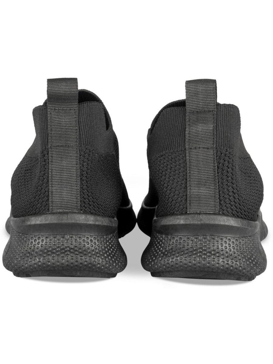 Black knit sock sneakers