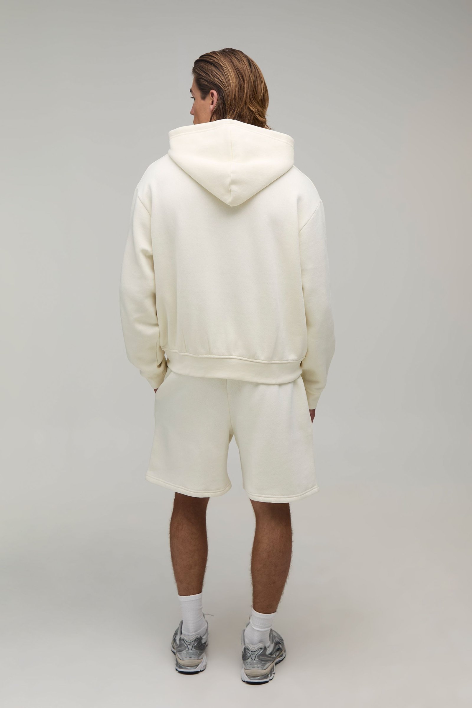 Baggy Drop-Crotch Mid-Length Shorts