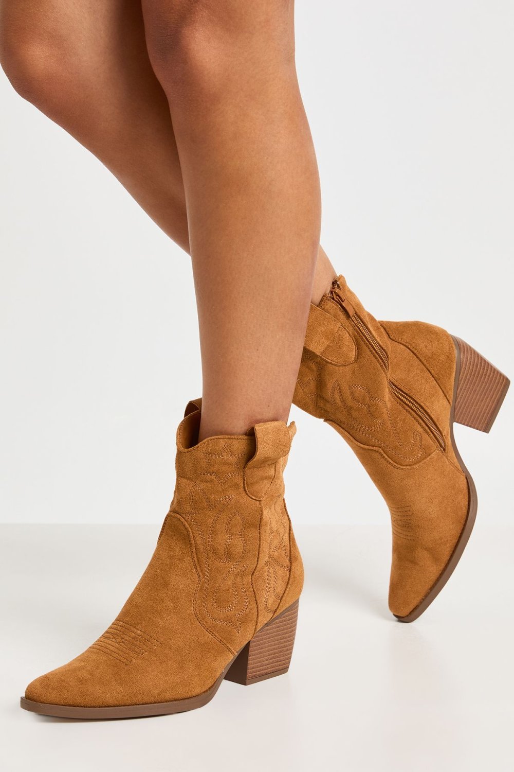 Bottines western f suédine mtarzin