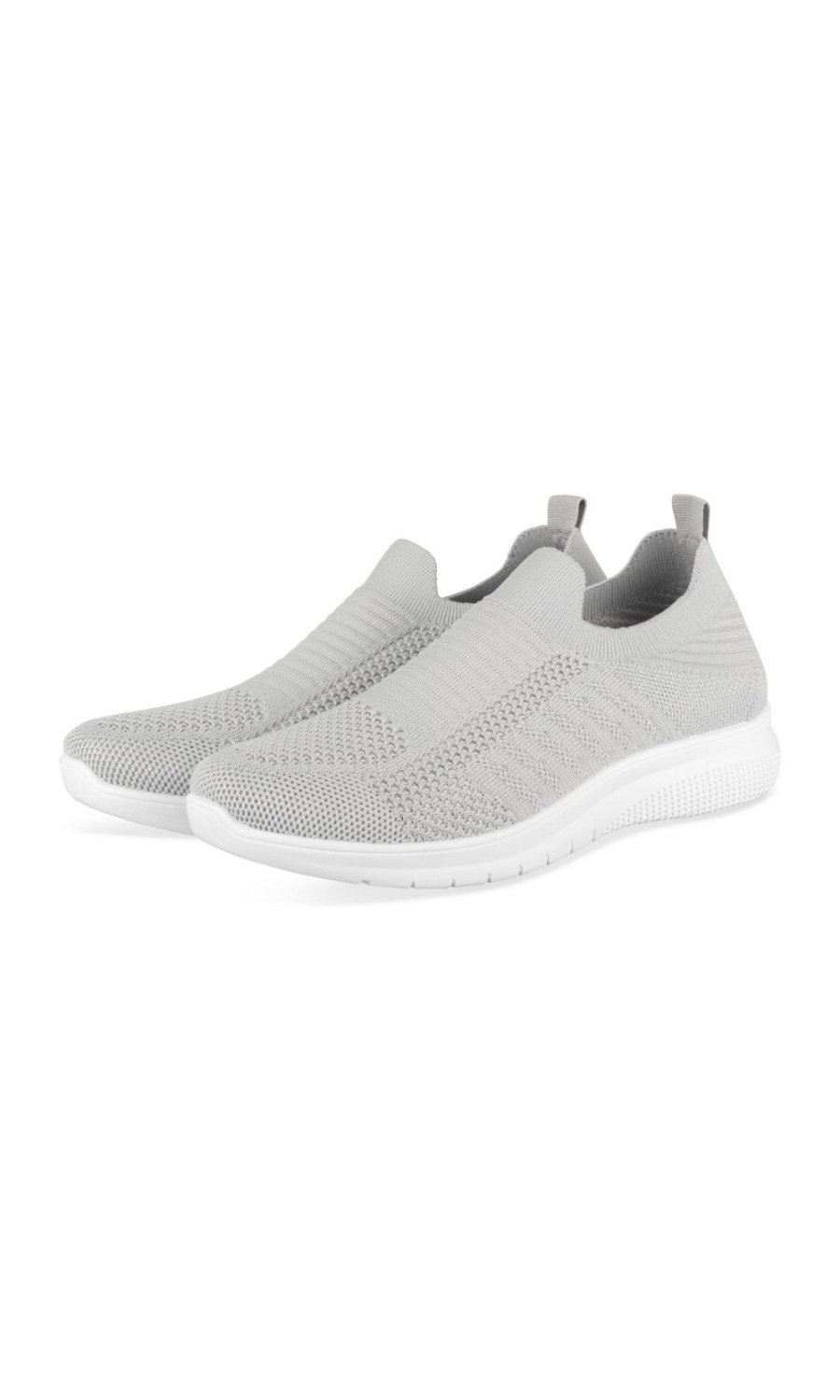 Baskets chaussettes en maille grises