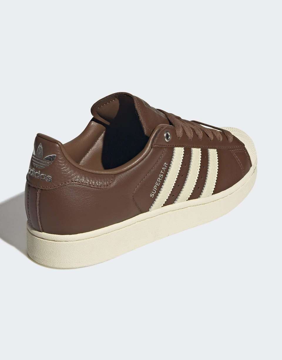 Superstar II trainers in brown and cream