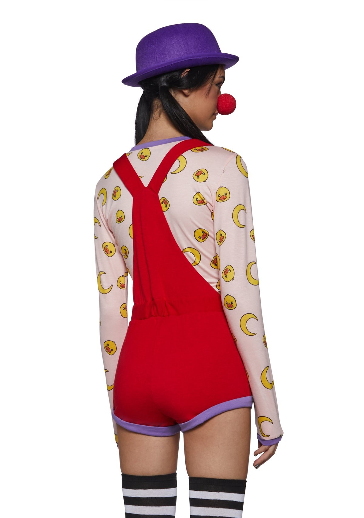Red overalls clown costume