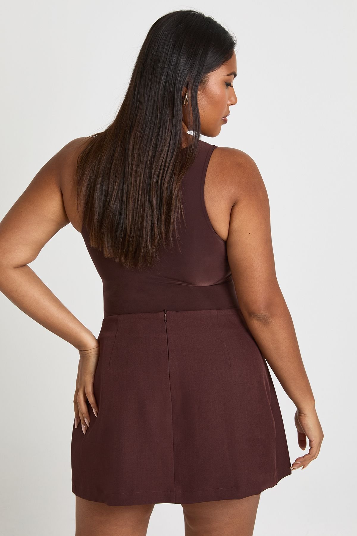 Skort à garniture dorée - Grande taille