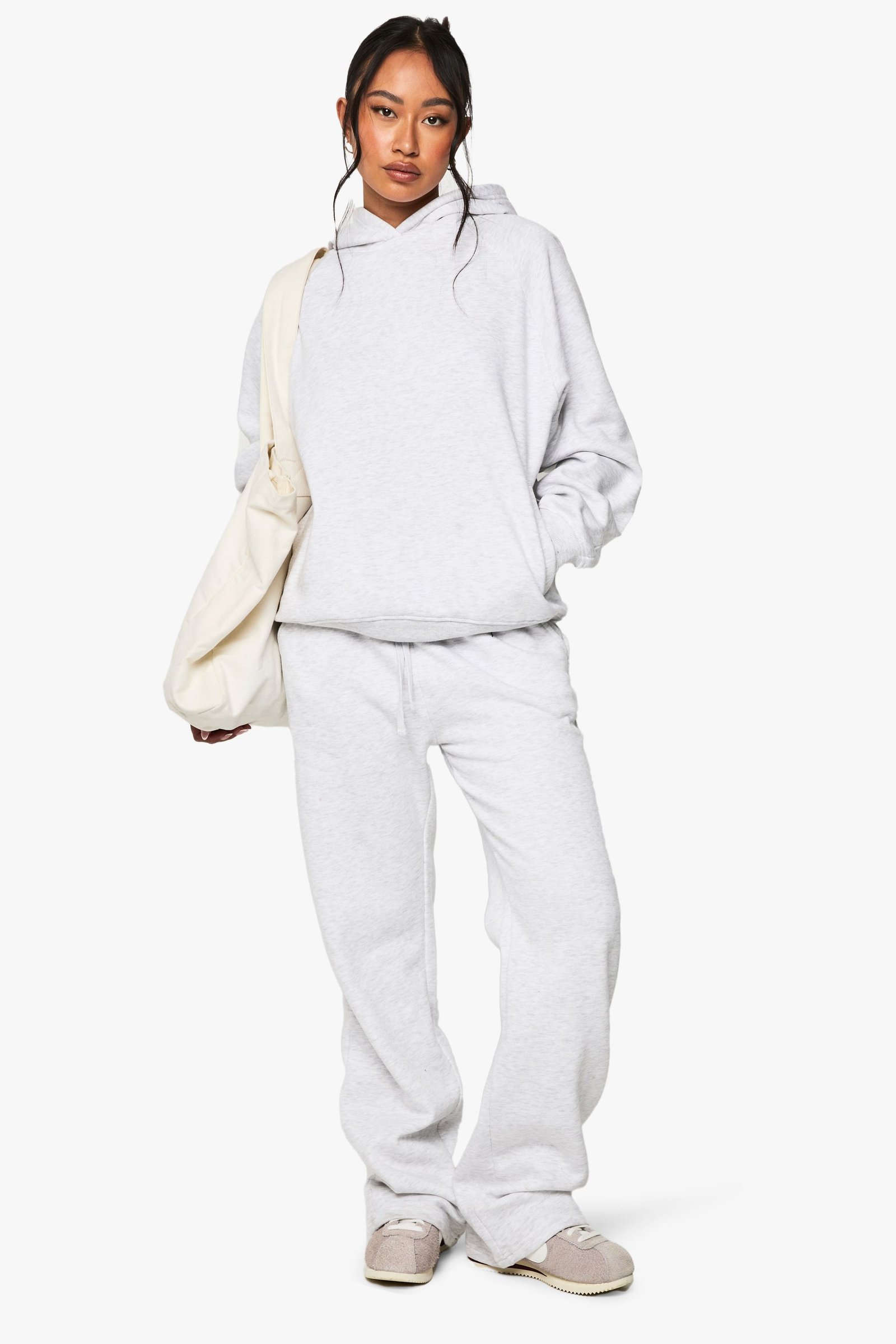 Sweat à capuche oversize à couture raglan