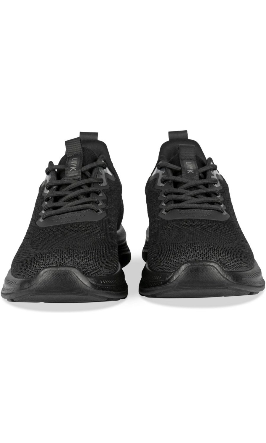 Baskets running en maille noires