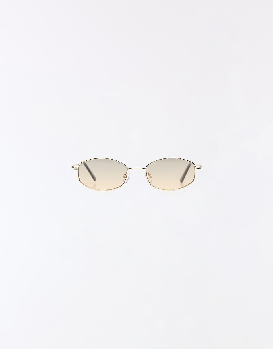 Square metal frame sunglasses - Beige