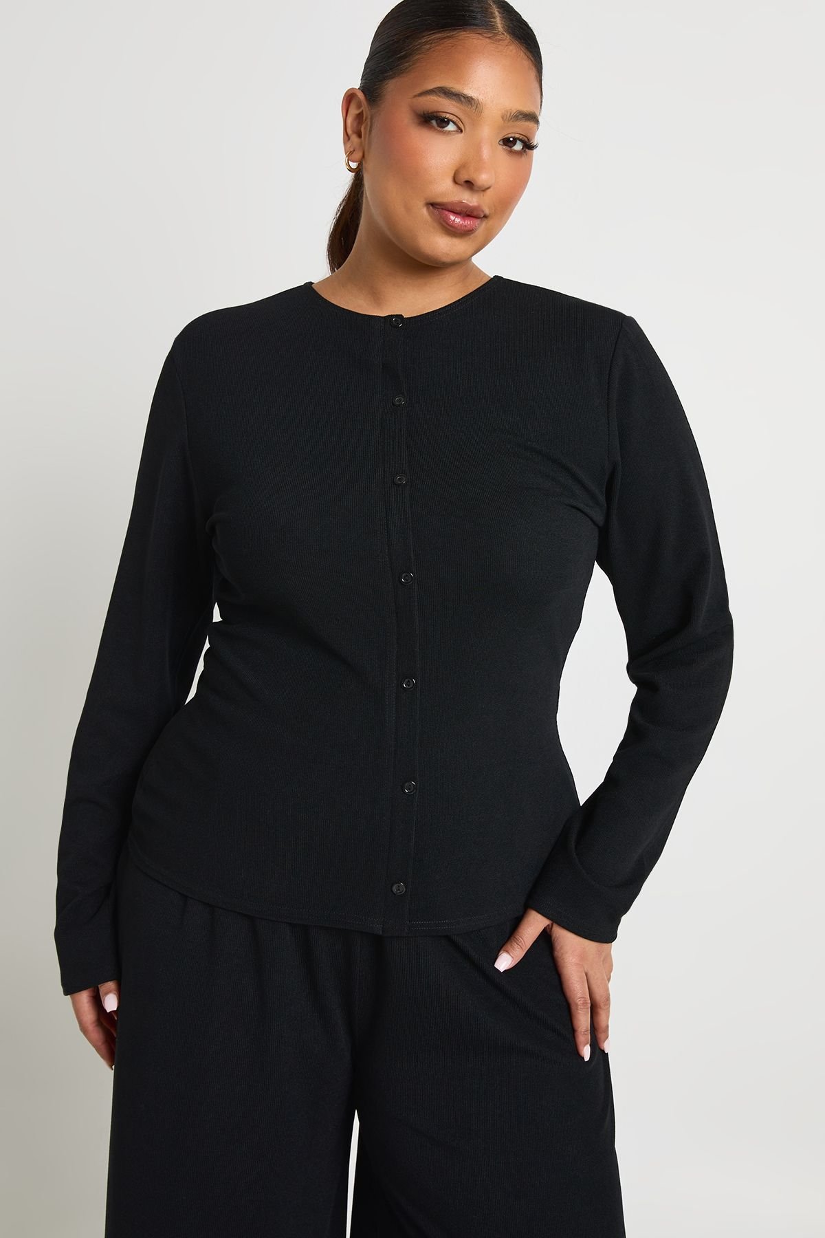 Ribbed top and trousers co-ord - Plus size