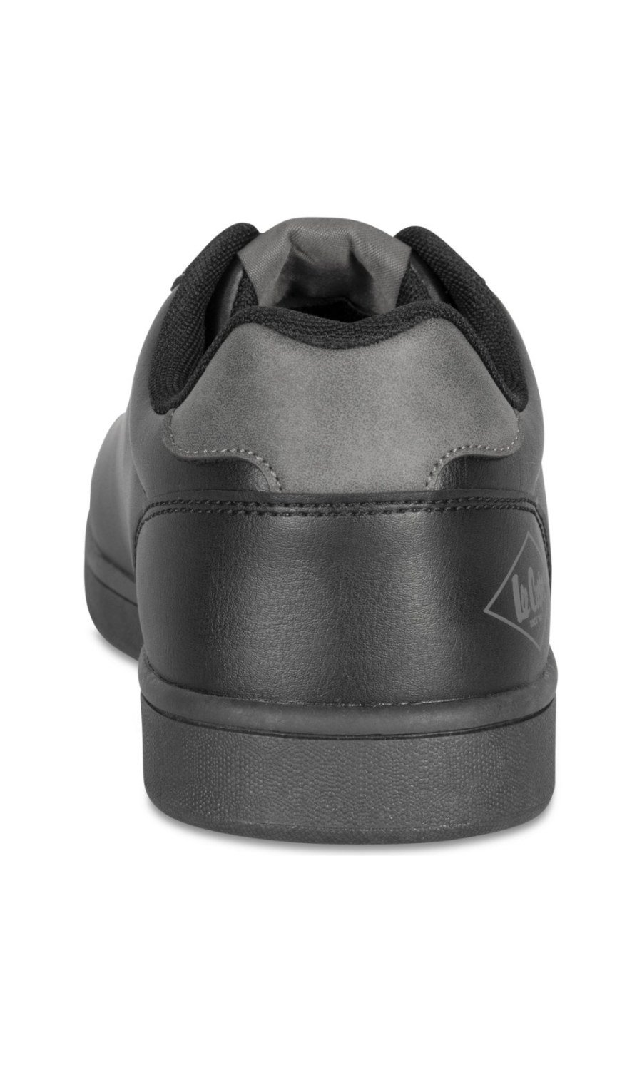 Black trainers with side stitching
