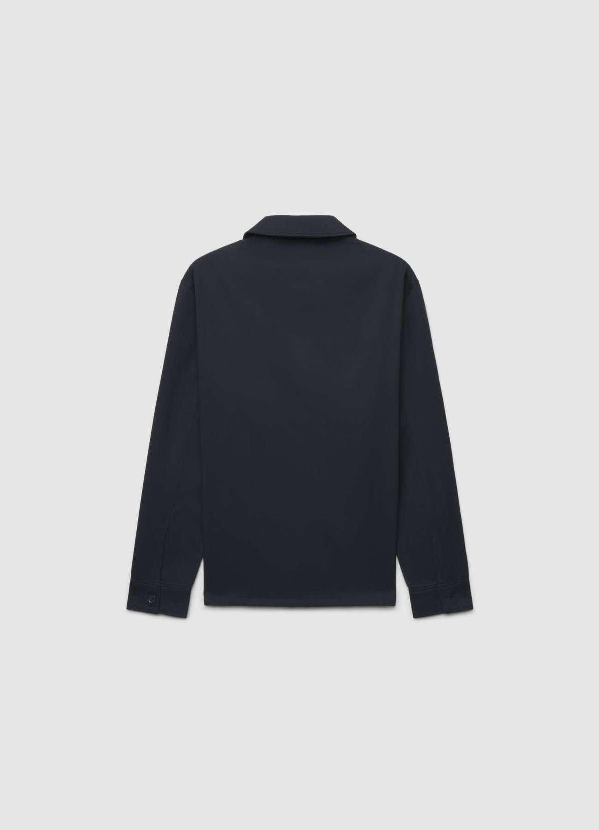 Plain overshirt with flap pockets