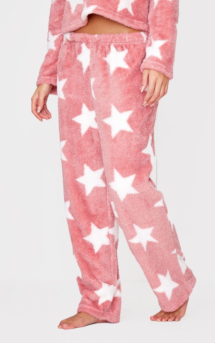 Pantalon de pyjama en polaire à étoiles