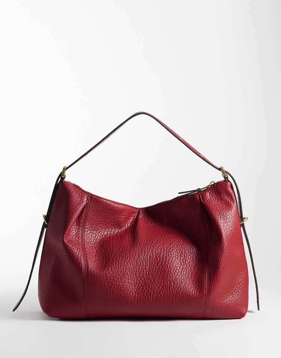 Sac porté épaule souple rouge