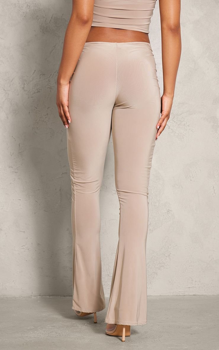 Slinky cut-out flared trousers