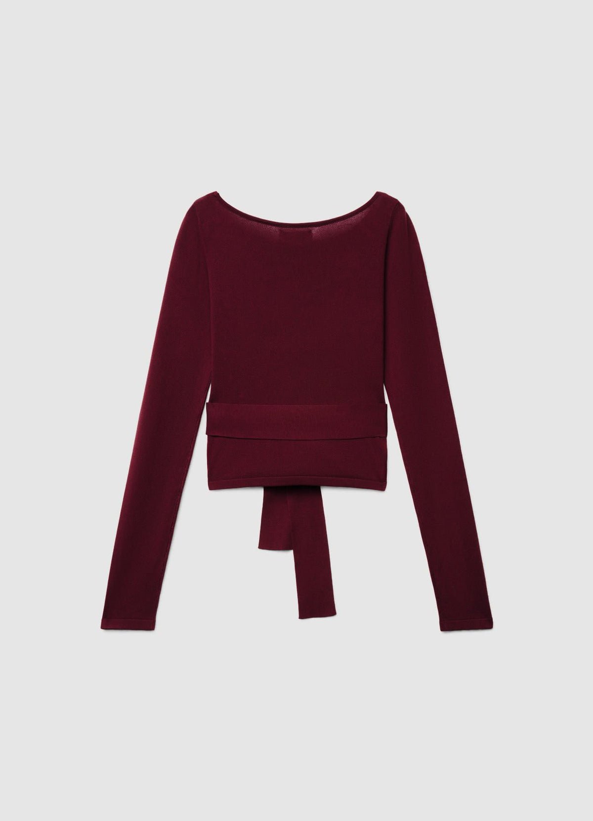 Pull ajusté col bateau à ceinture