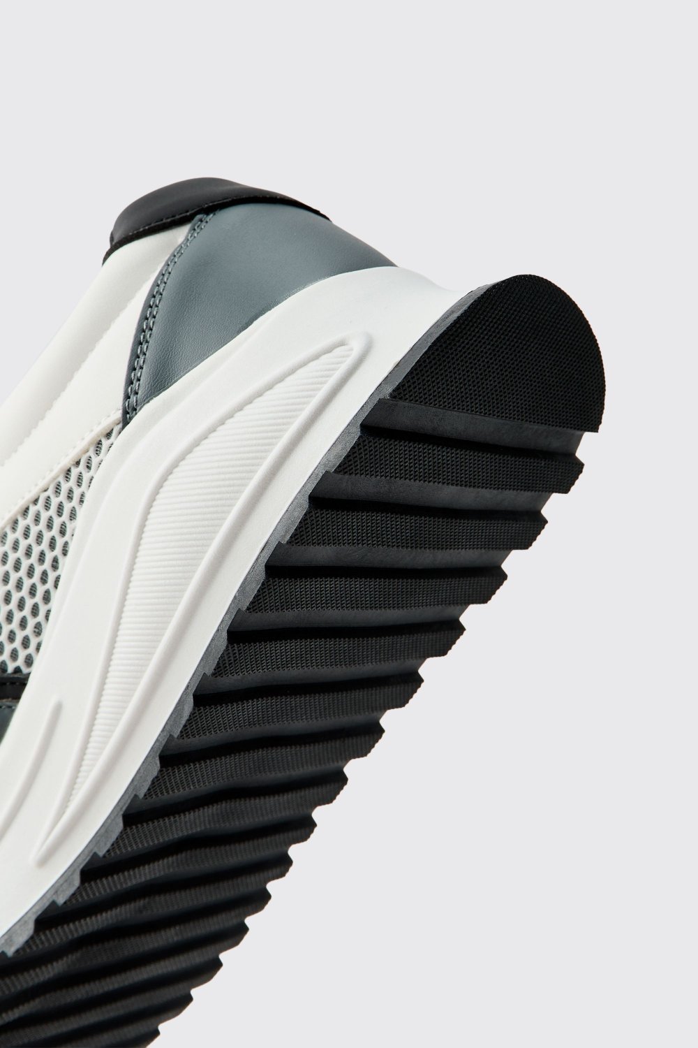 White mesh chunky trainers