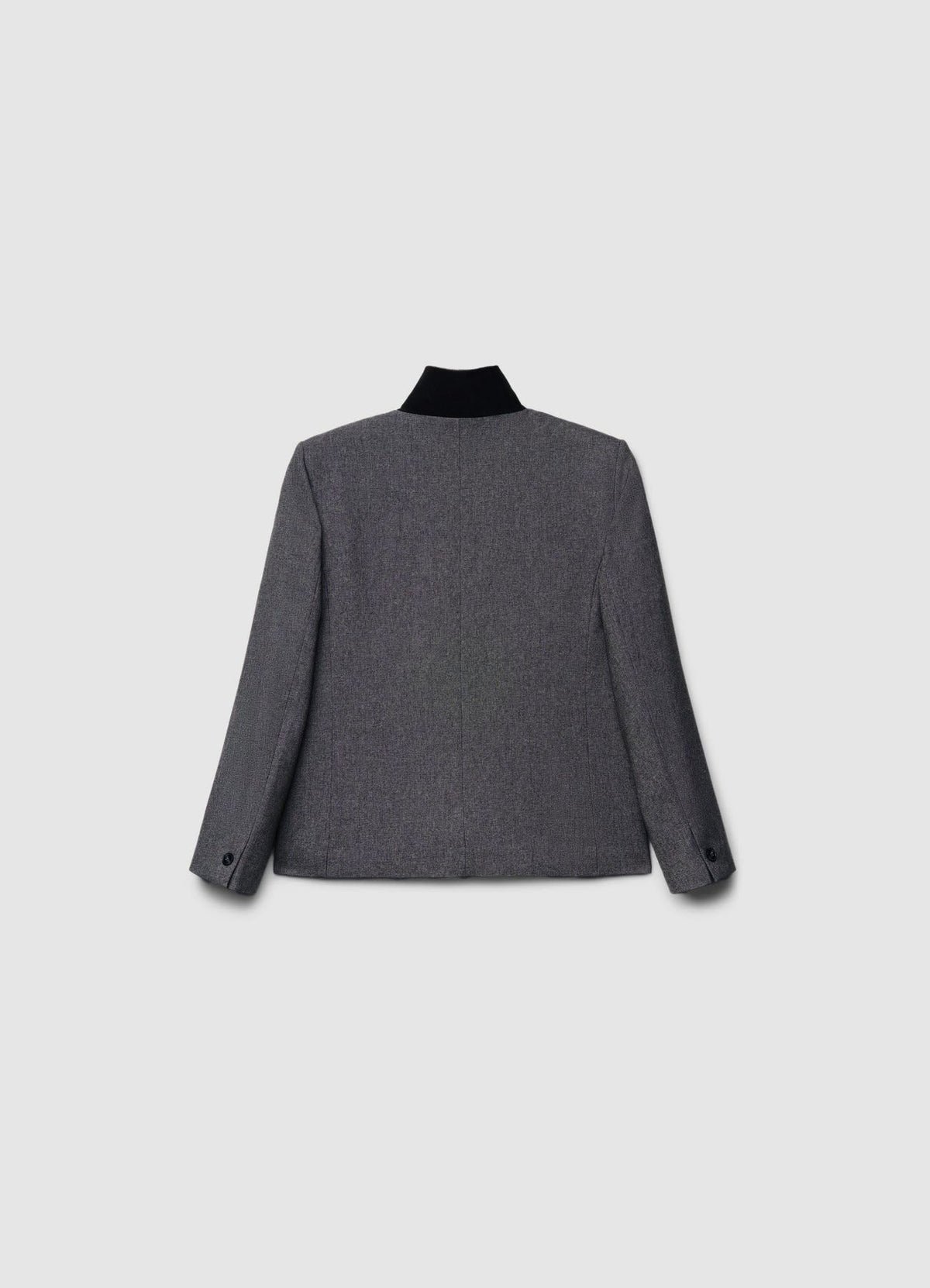 Boxy high-neck button jacket
