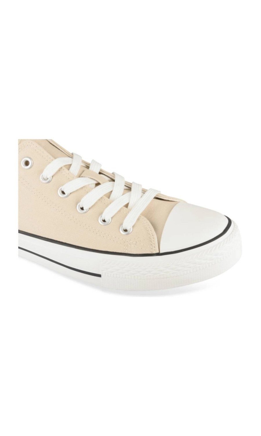 Baskets en toile bout renforcé beiges