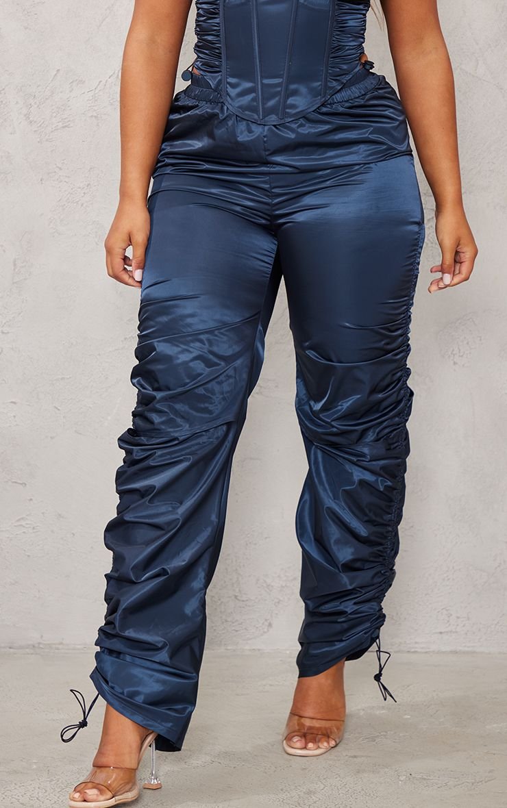 Shape ruched shell drawstring joggers