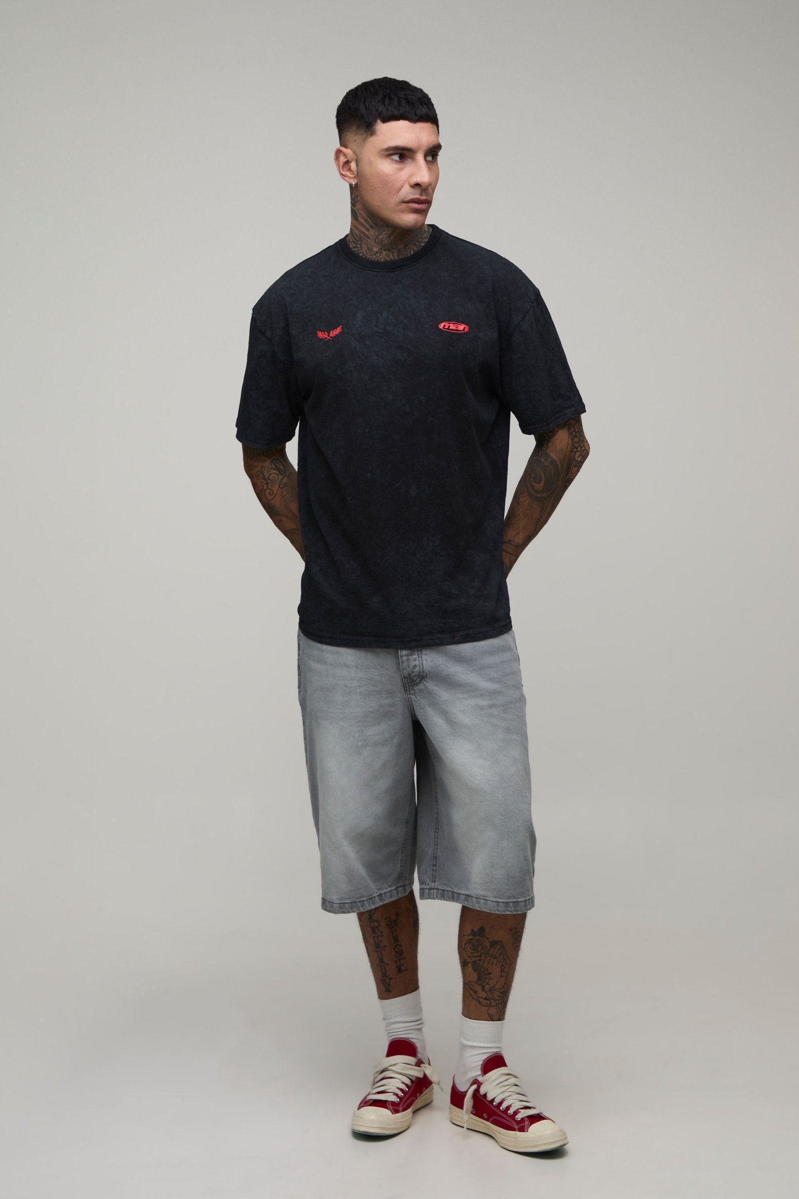 T-shirt délavé Built On Tradition - Tall