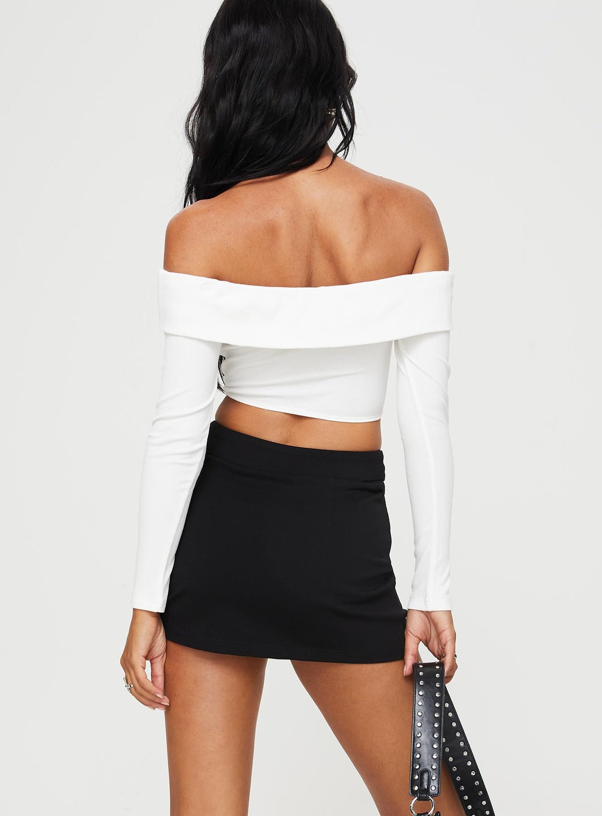 Split high-rise skort