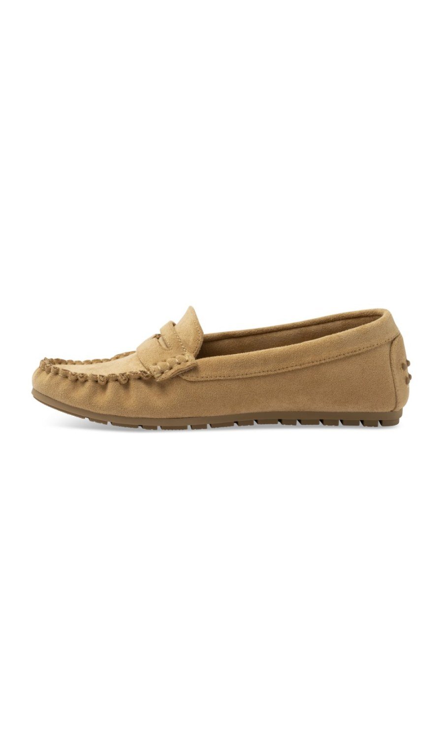 Mocassins en suédine camel