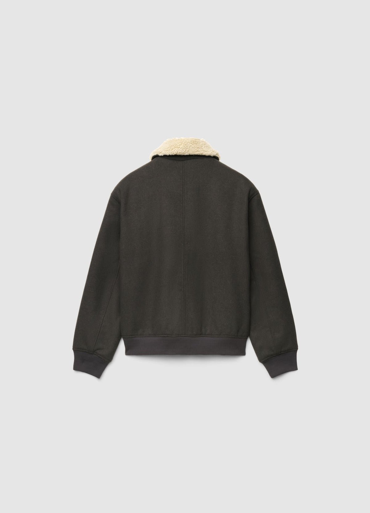 Zip jacket with sherpa collar