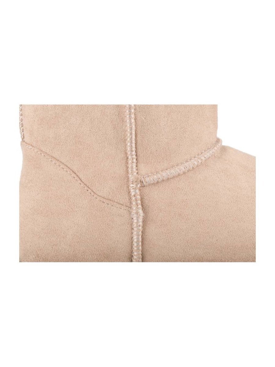 Boots b suédine beige