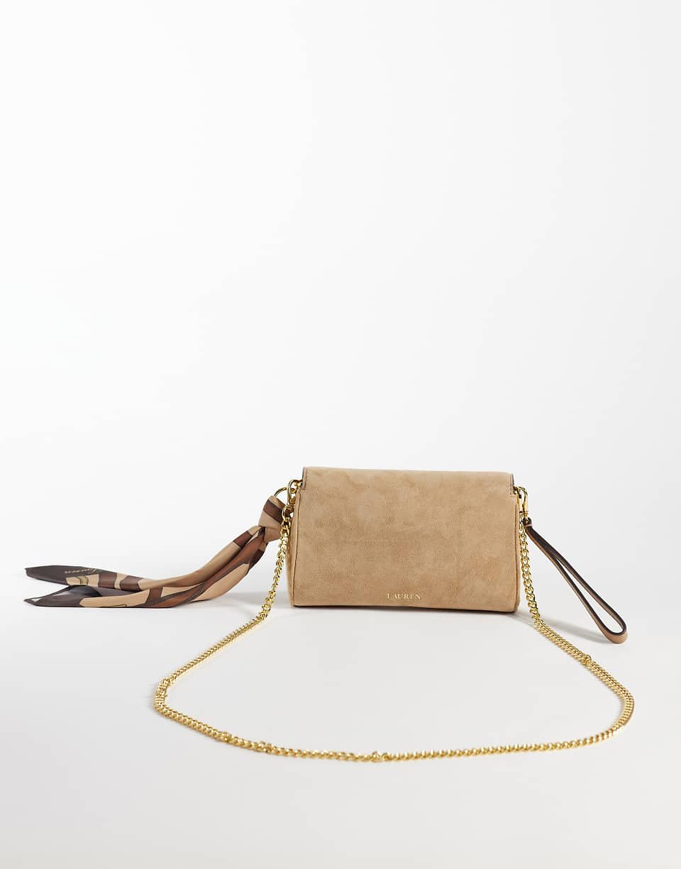 Grand sac porté épaule à rabat en beige