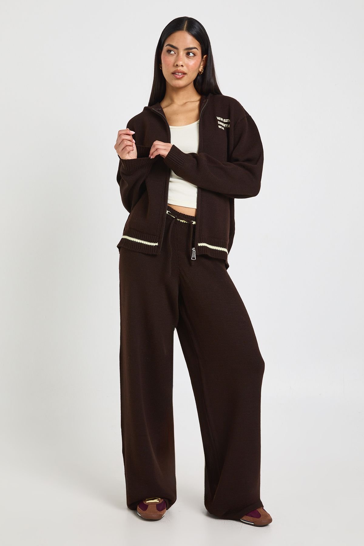 Ensemble Pull À Capuche Zippé Et Pantalon