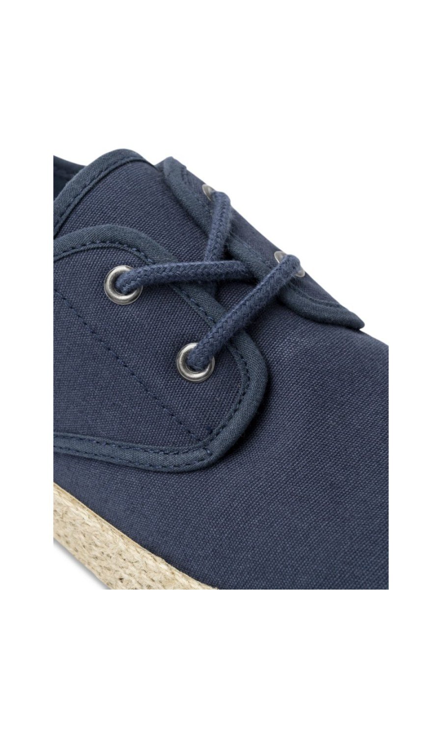 Baskets en toile semelle corde bleues