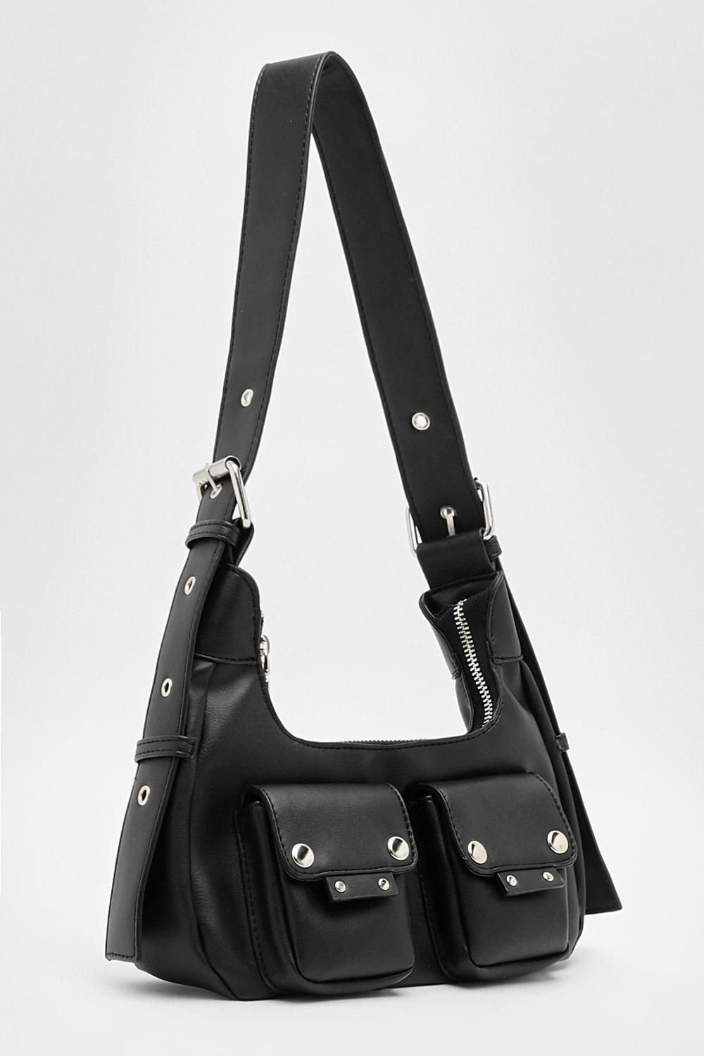 Studded shoulder bag