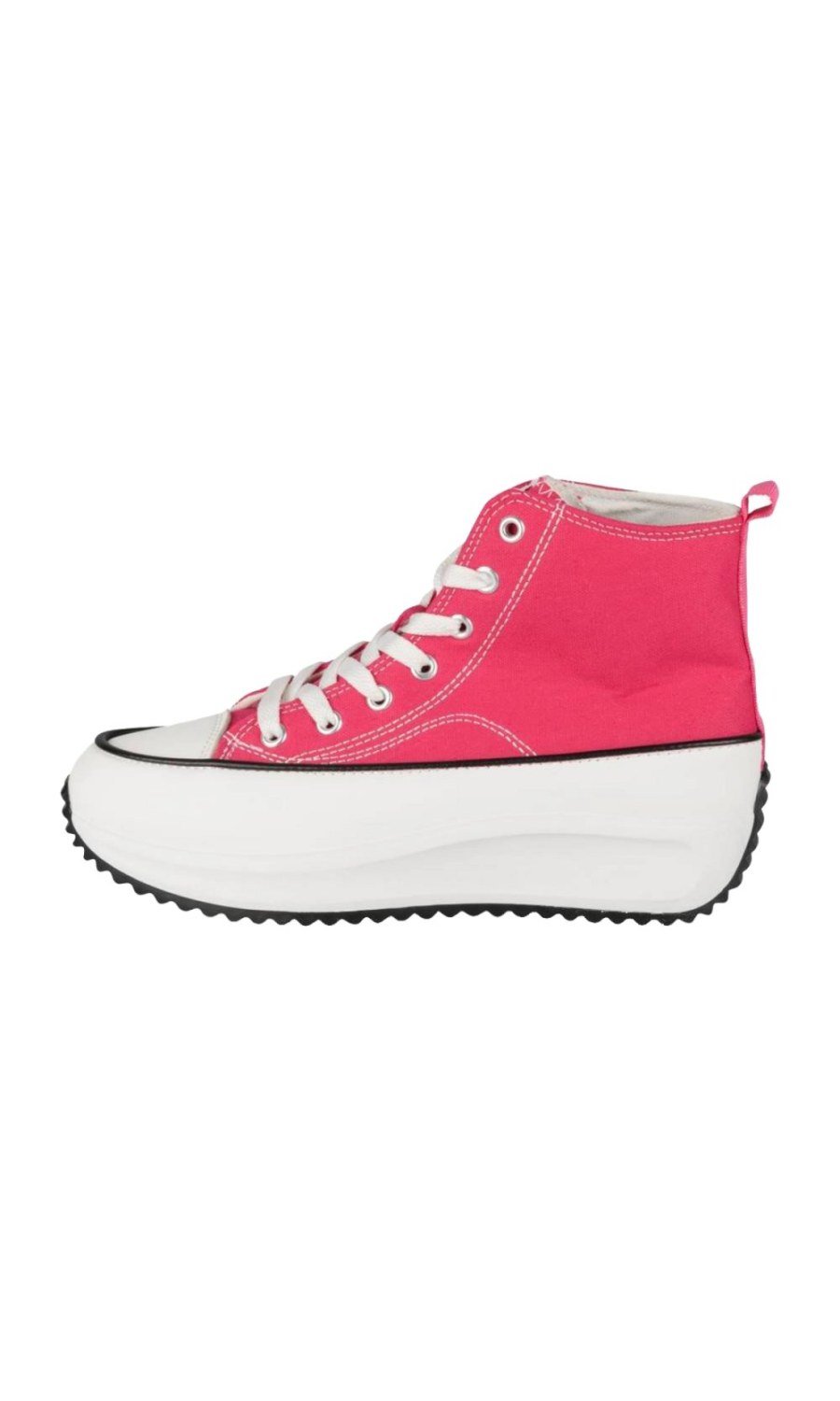 Baskets montantes plateforme fuchsia