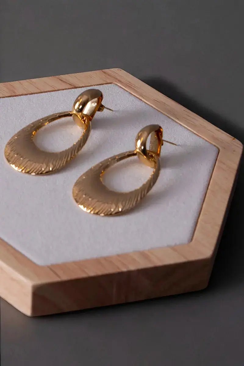 Boucles d'oreilles dormeuses goutte mdehba