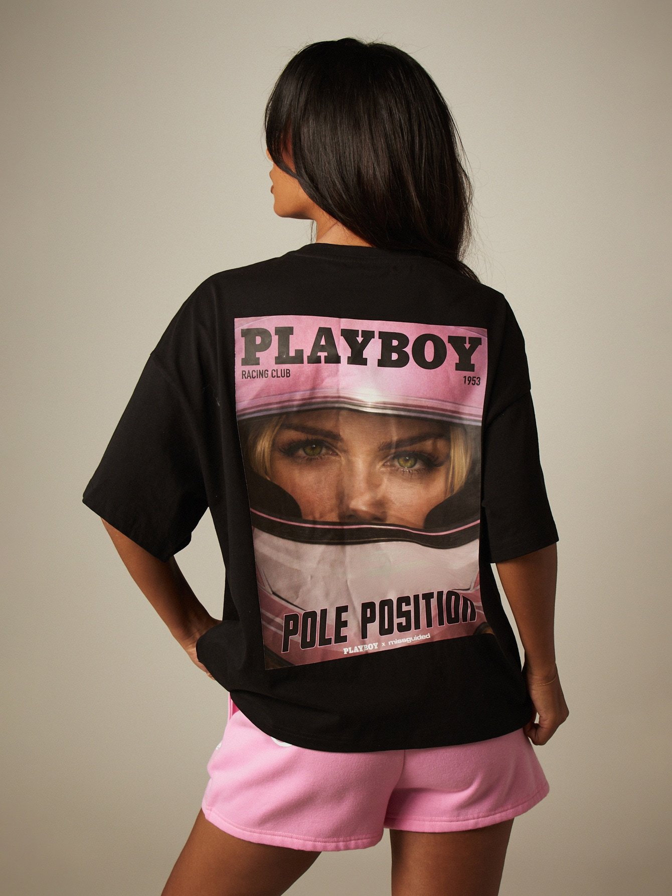 T-shirt oversize avec imprimé graphique de club