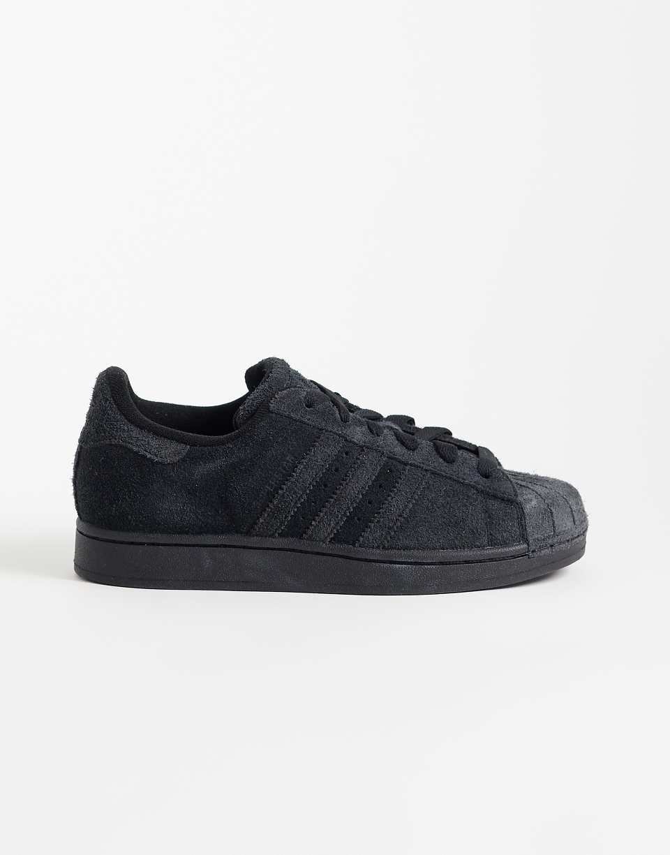 Superstar II nubuck trainers in triple black
