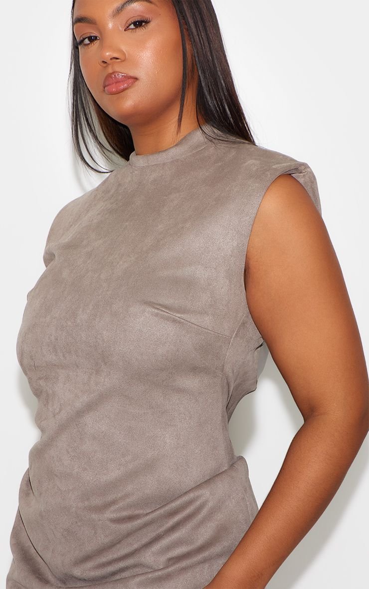 Robe twila bla kmam suédine - Taille kbira
