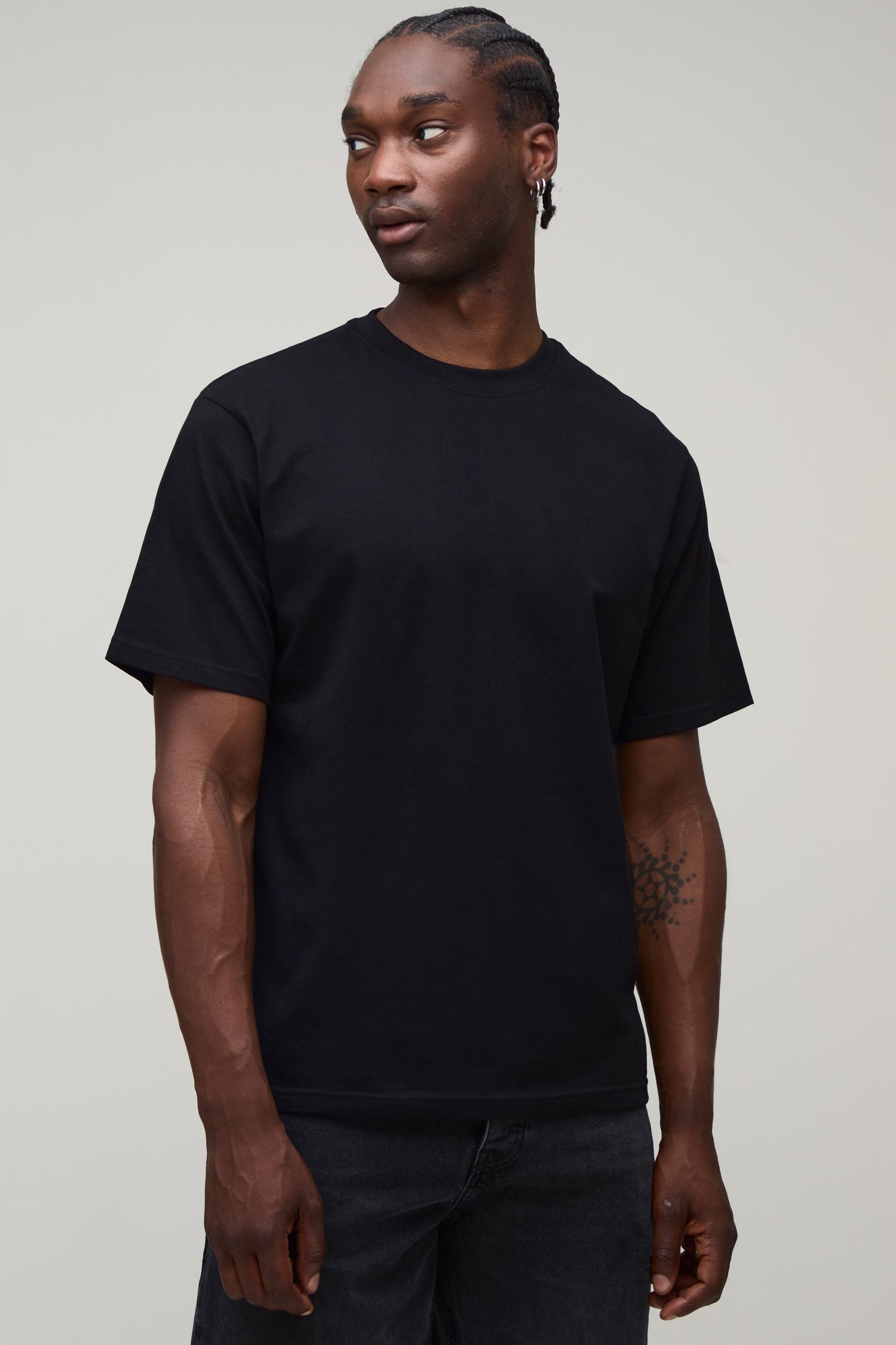 T-shirt basique Tall à col rond, coupe régulière