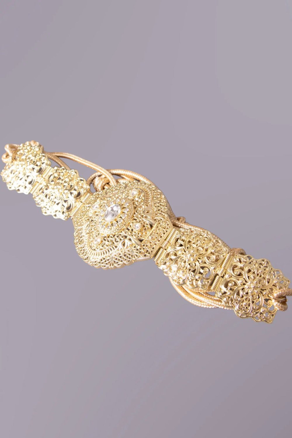Ceinture orientale dorée à cordon