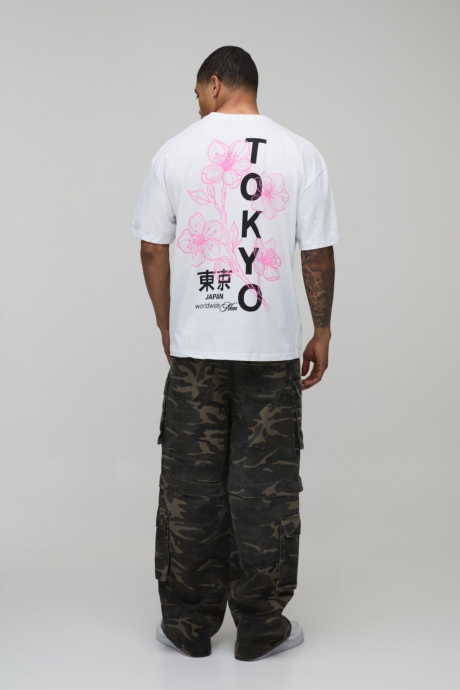 T-shirt oversize b imprimé nwar Tokyo